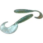 Wizard 8cm Orak Kuyruk Silikon - 3 Lü - Kurt Mavi Simli