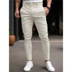 Wkm Casual Slim Fit Erkek Chıno Pantolon - Krem - 31