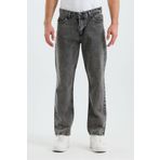 WKM Erkek Baggy Fit Casuel Jean Kot pantolon
