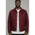 Wkm Erkek Regular Fit Rahat Kesim Çift Cepli Denim Kot Ceket - Bordo