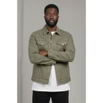 Wkm Erkek Regular Fit Rahat Kesim Çift Cepli Denim Kot Ceket - Haki