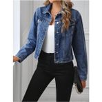 Wkm Kadın Boyfriend Kot Ceket - Mavi - 2XL