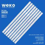 Wkset-5030 34642X4 34643X4 180-W00-390000H 8 Adet Led Bar (Tvnizi Açıp İçindeki Led Barla Birebir Aynısı Olduğunu Görmeden Almayınız. Sonras