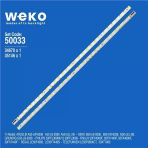 Wkset-5033 35146X1 34670X1 V500h1-Ls5-T.em4 2 Adet Led Bar (28Led) (Tvnizi Açıp İçindeki Led Barla Birebir Aynısı Olduğunu Görmeden Almayını