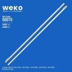 Wkset-5070 34887X1 34888X1 Acge-400 2 Adet Led Bar (60Led) (Tvnizi Açıp İçindeki Led Barla Birebir Aynısı Olduğunu Görmeden Almayınız. Sonrasında İade Almamaktayız.)