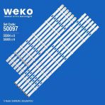 Wkset-5097 35004X6 35005X6 V5df-550 12 Adet Led Bar (Tvnizi Açıp İçindeki Led Barla Birebir Aynısı Olduğunu Görmeden Almayınız. Sonrasında İade Almamaktayız.)