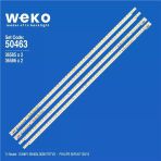 Wkset-5463 36585X2 36586X2 V650d1-Ks2 4 Adet Led Bar (48Led) (Tvnizi Açıp İçindeki Led Barla Birebir Aynısı Olduğunu Görmeden Almayınız. Sonrasında İade Almamaktayız.)