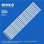Wkset-5646 35909X8 K550wdc1 A1 4708-K55wdc-A1113n01 8 Adet Led Bar (6V) (Tvnizi Açıp İçindeki Led Barla Birebir Aynısı Olduğunu Görmeden Almayınız. Sonrasında İade Almamaktayız.)