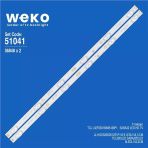 Wkset-6041 36848X2 Jl.hgd320d2012s1p-16 2 Adet Led Bar (Tvnizi Açıp İçindeki Led Barla Birebir Aynısı Olduğunu Görmeden Almayınız. Sonrasında İade Almamaktayız.)
