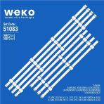 Wkset-6083 36872X4 36873X4 L1_n5k_d3_fam_l4/R3 8 Adet Led Bar (Tvnizi Açıp İçindeki Led Barla Birebir Aynısı Olduğunu Görmeden Almayınız. Sonrasında İade Almamaktayız.)