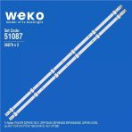 Wkset-6087 36879X2 Gj-2K17 Csp-315 Pıtch 109 01T38-1 2 Adet Led Bar (Tvnizi Açıp İçindeki Led Barla Birebir Aynısı Olduğunu Görmeden Almayınız. Sonrasında İade Almamaktayız.)