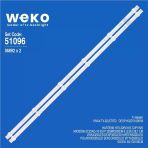 Wkset-6096 36892X2 Mx32d06-Zc22ag-10 6S1p 303Mx320039 2 Adet Led Bar (3V6led58,1Cm) (Tvnizi Açıp İçindeki Led Barla Birebir Aynısı Olduğunu Görmeden Almayınız. Sonrasında İade Almamaktayız.)
