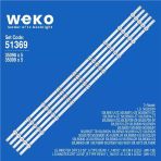 Wkset-6369 35098X5 35099X5 Lg Innotek Drt 3.0 50 A/B Type 103,4 Cm Birleştirilmiş Led Kodu 5 Adet Led Bar