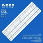 Wkset-6647 37314X6 37315X2 Tot 42B2500 5Ea-L / R 8 Adet Led Bar (Tvnizi Açıp İçindeki Led Barla Birebir Aynısı Olduğunu Görmeden Almayınız.