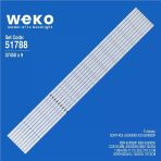Wkset-6788 37450X9 Ccb 55 Mbl-55030D915sn0 18Ls55 1-984-209-11 9 Adet Led Bar (Tvnizi Açıp İçindeki Led Barla Birebir Aynısı Olduğunu Görmeden
