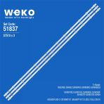Wkset-6837 37510X3 Hd550x1u82-L1-2019061101 Lb5500p V0 3 Adet Led Bar 3V (Tvnizi Açıp İçindeki Led Barla Birebir Aynısı Olduğunu Görmeden Alma