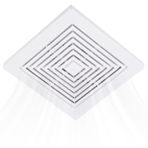 WKZO 9x9 97011723 banyo tavan vantilatörü ızgarası, yaylı, kare tavan veya duvara monte egzoz fanı için yedek parçalar, 663, 670, 671, 675, 688, 689 havalandırma fanı, plastik kapak, beyaz