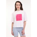 WL WHITE 11SS9091 5FX Ekru Kadın Kısa Kol T-Shirt