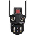 WL342-10X 4K Hd Ultra Geniş Açı + 10X Zoom Wifi Ptz Güvenlik Kamerası Cctv Dış Mekan Ip Kamera - Beyaz