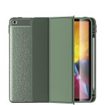 Wlons iPad Pro 10.5 (7.nesil) Uyumlu Deri Görünümlü Smart Cover Standlı Kılıf Wlons Tablet Kılıf - Koyu Yeşil