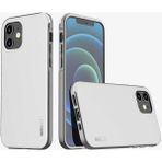 Wlons iPhone 12 Uyumlu Kılıf Mat Arka Yüzey Stil Sert Wlons Hill Kapak - Beyaz