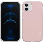 Wlons iPhone 12 Uyumlu Kılıf Mat Arka Yüzey Stil Sert Wlons Hill Kapak - Pembe