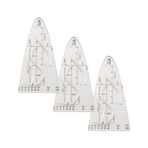 WLVinson 3 Adet Parabol Şablonu Matematik Geometri, Plastik Normal Parabol, Eğri Cetvel, Esnek Şablonlar, Ölçüye Göre Dayanıklı, Normal Parabol, Çok İşlevli, Eğri Şablon, Öğrenciler, Ofis Tasarımcıları için