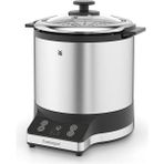 Wmf Kitchenminis Pirinç Pişirici 220 W Öğle Yemeği Kutulu Buharlı Pişirici Yerden Tasarruf Sağlayan Kapaklı Iç Tencere Take Away (1,0 Litre) Mat Krom