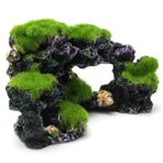 Wnew Acofuns 16 x 8,5 x 9 cm Yeni Reçine Akvaryum Mercan Resifi Kaya Dekoru Akvaryum Deniz Kabuğu Resifi Yosun Taş Süslemeleri
