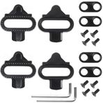 WnlahuWA 2 adet bisiklet klementi seti, SPD Cleats, Bike Pedal Cleats, pedal plakaları bisiklet aksesuar seti, bisiklet, bisiklet ayakkabı plakası seti, erkek ve kadın dağ bisikleti ayakkabısı için