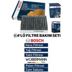 Wobermann + Bosch Vw Caddy 1.9 Tdi Filtre Bakim Seti 2004-2005 4K