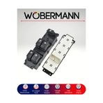 Wöbermann Hyundai İ20 2008-2013 Cam Açma Düğme Paneli | Sürücü Ana Kumanda Ünitesi | Auto Özellikli