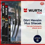 Wöbermann + Würth Peugeot 206+ 2009-2003 Ön Arka Muz Silecek Takımı