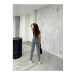 WODDİ Jeannine Gri Kadın Boyfriend Mom Jean Yüksek Bel Kot Pantolon
