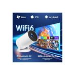 Wodimark Taşınabilir Android Projeksiyon En Güncel Versiyon Wifi Destekli Akıllı Sinema Projektör Ultra HD