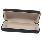 WOFASHPURET 1 Adet Pürüzsüz Pu Gözlük Saklama Kutusu Kılıfı Gözlük Kutusu Güneş Moda Saklama Kabı Siyah Renk Renk