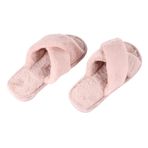 WOFASHPURET 1 Çift kürk terlik kadın panduf ev terliği slippers kışlık ev ayakkabısı kadınlar için terlik bayanlar terlik bayan ev terlikleri kadın terlik kış peluş terlik mercan yapağı pembe