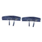 WOFASHPURET 2 Adet bel kemeri jeans jean pantolon bayanlar dekorasyon kıyafet kemerleri çocuk oyuncağı bel eğitmen kadın bel desteği kemer kadın Gündelik elbise için kemer bel korsesi kot Blue