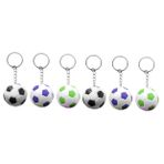 WOFASHPURET 2 Set Futbol Anahtarlık Kızlar Karikatür Süslemeler Tema Serin Için Sportif Dekoratif Çanta Kolye Çok Fonksiyonlu Anahtarlık Futbol Partisi Iyilikleri Metal 3 Adet*2