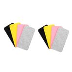 WOFASHPURET 8adet Yumuşak Gözlük Kılıfı Seti Seyahat Için Şık Keçe Gözlük Kutusu Saklama Çantası