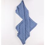 Wofim 3038 Bebek Natural Triko Battaniye - İndigo - Yok