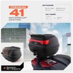 Wogen 41 Litre Premium Sırt Dayamalı Motosiklet Çantası - Siyah - 1405 004