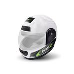 WOGEN FULLFACE KASK KARBON BEYAZ-YEŞİL