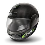 WOGEN FULLFACE KASK KARBON SİYAH-YEŞİL (L)