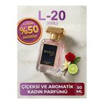 WOGG PARFÜM L20 Idolee | Uzun Süre Kalıcı Kadın Parfüm | Yasemin, Gül, Misk | Yaz ve Kış Kadın Kokusu | 50 ml EDP Parfümü