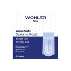 Wohler Baby Süt Saklama Poşeti 25'li