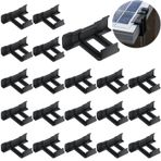 Wohlstand 20 adet güneş paneli su tahliye klipsi, PV modül temizleme klipsi, drenaj klipsi, fotovoltaik paneller, su tahliye yolu klipsi, su tahliye için fotovoltaik panel gider klipsi, 35 mm