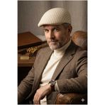 WOHOME Erkek Klasik Kasket Şapka Desenli Retro Model