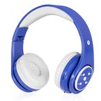 Woice Kablosuz Bluetooth Çocuk Kulaklığı, Erkek ve Kız Çocuklar için Kablosuz/Kablolu Çocuk Kulaklığı (Mavi)