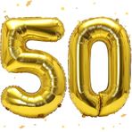 WOIRROIP Balon 50. Doğum Günü Altın, XXL Dev Altın Folyo Balon 50 Kadınlar için, 40" Balon 50. Doğum Günü, 5 ve 0 Sayılar için Folyo Balon 50 Yıl Doğum Günü Dekorasyonu Yıl Dönümü Parti Dekorasyonu